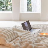 White Faux Fur Blanket