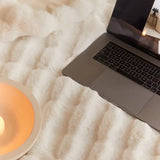 White Faux Fur Blanket