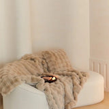 Camel Faux Fur Blanket
