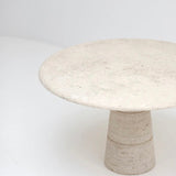 Mid-Century Travertine Dining Table