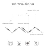 Zig Pendant Chandelier