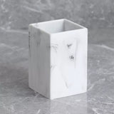 White Marble Mouthwash Cup