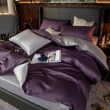 Luxe Royal Purple Duvet Cover Set (Egyptian Cotton)