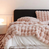 Pink Faux Fur Blanket