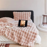 Pink Faux Fur Blanket