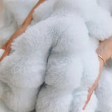 Baby Blue Faux Fur Blanket
