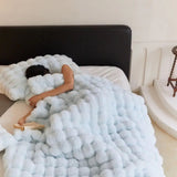 Baby Blue Faux Fur Blanket