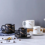 Marble Mug & Saucer