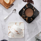 Marble Mug & Saucer