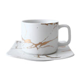 Marble Mug & Saucer