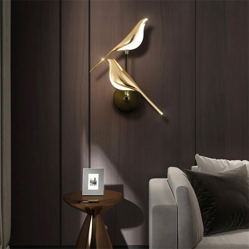 Golden Bird Wall Sconce