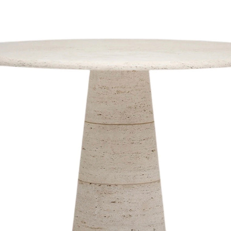 Mid-Century Travertine Dining Table