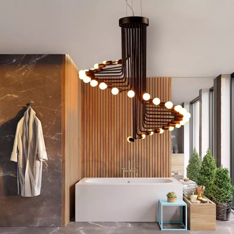 Modern Spiral Chandelier