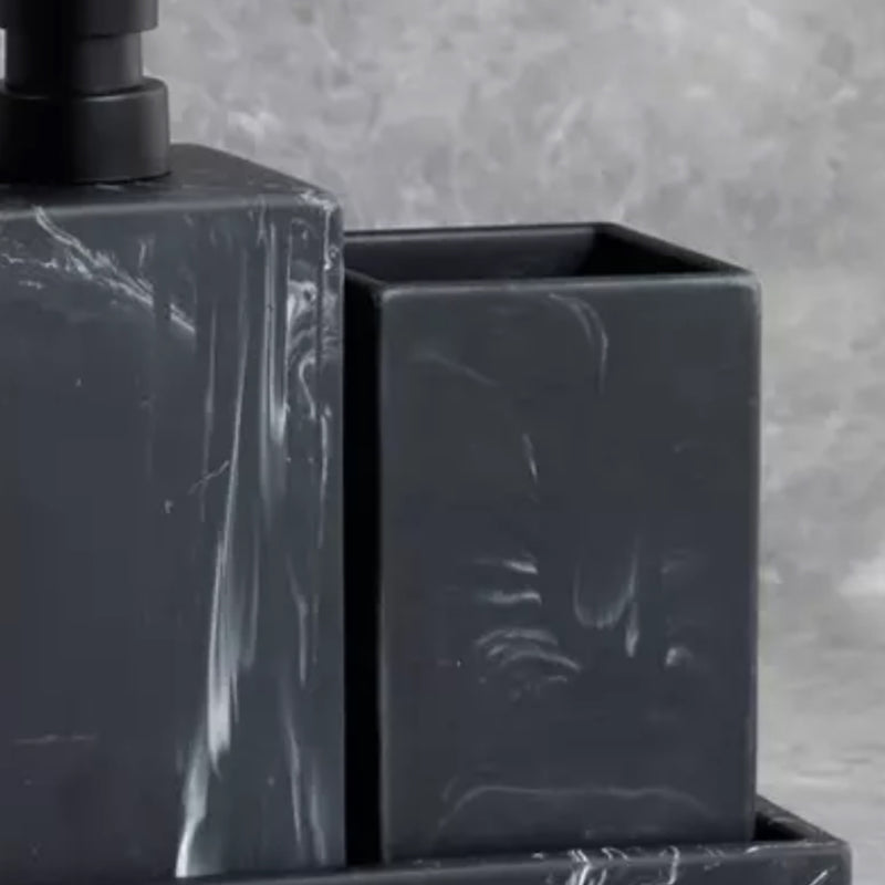 Black Marble Mouthwash Cup