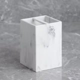 White Marble Toothbrush Holder