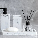 White Marble Makeup Tray