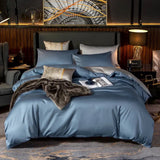 Luxe Blue Duvet Cover Set (Egyptian Cotton)