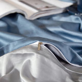 Luxe Blue Duvet Cover Set (Egyptian Cotton)