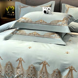 Teal Boho Duvet Cover Set (Egyptian Cotton)